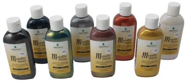 Chestnut Akrylmaling Metalliske Farger 100 ml - Svart