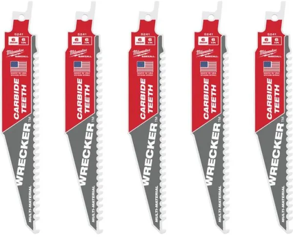 Milwaukee Bajonettsagblad TCT WRE 150/6T 5 stk